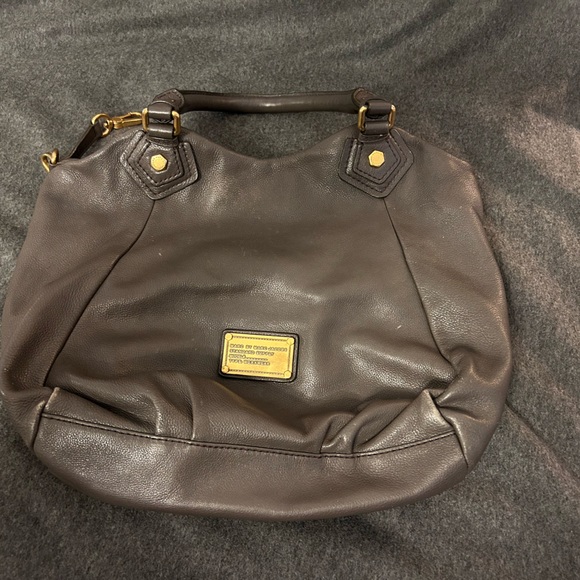 Marc by Marc Jacobs classic Q Francesca leather hobo tote grey/taupe/brown - Picture 3 of 5